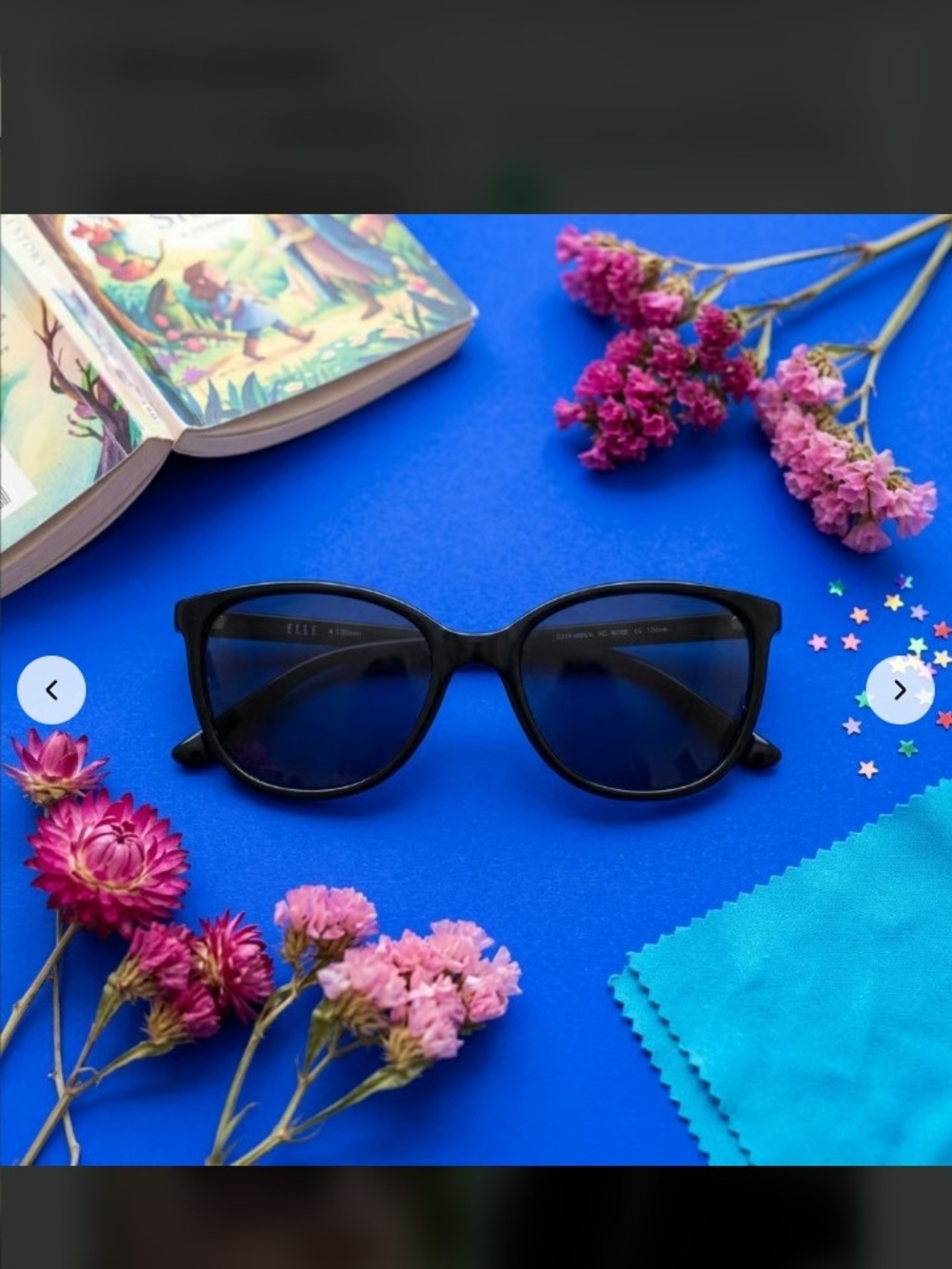 Elle Black Women's Cat-Eye Sunglasses